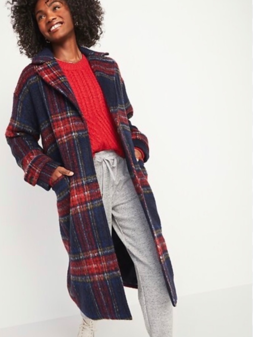 OldNavy Plaid Coat